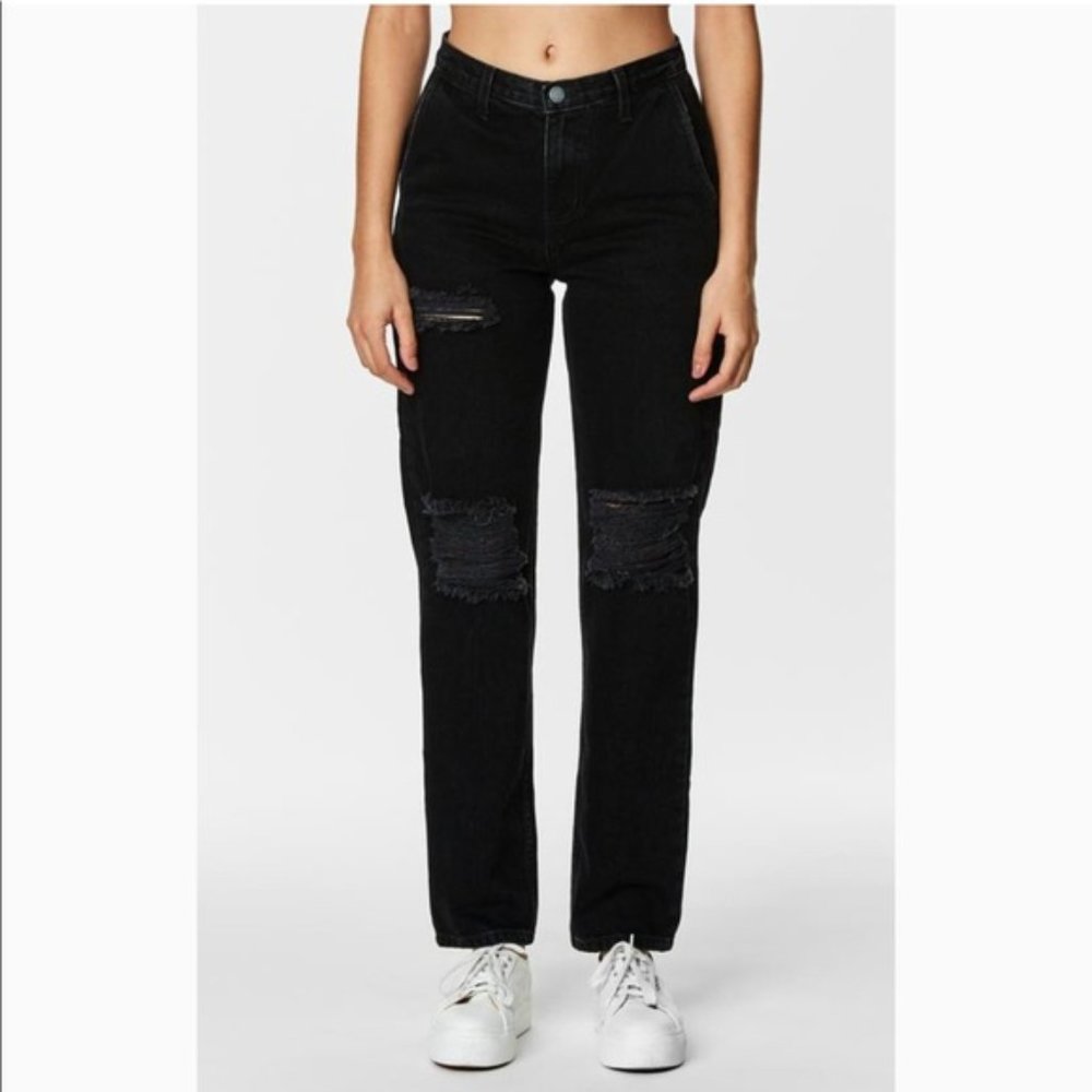 CARMAR Rhea Carpenter Jeans, Distressed Black, 26